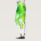 Collants à feuilles de vigne vertes rêveuses (Gauche)