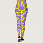 Collants à Imprimé Girafe sur Fond Violet (Dos)