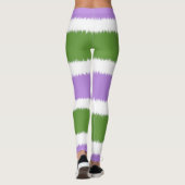 Collants à larges rayures du drapeau genderqueer (Dos)