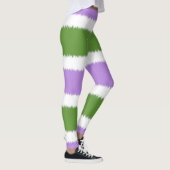 Collants à larges rayures du drapeau genderqueer (Droite)