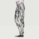 Collants à motif abstrait de taches blanches et no (Gauche)