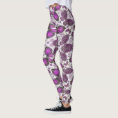 Collants à motif batik papillon violet (Gauche)