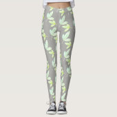 Collants à motif de feuille de figuier funky (Devant)