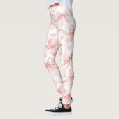 Collants à motif de nœud rose (Gauche)