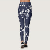 Collants à motif de notes de musique et de clé de (Dos)