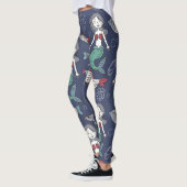 Collants à motif de sirène mignonne (Gauche)