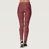 Collants à motif de vigne et de feuille rose et ro (Dos)
