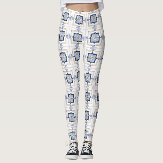 Collants à motif géométrique (Devant)