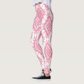 Collants à motif paisley rose (Gauche)