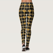 Collants à nœuds coquets noir et or (Dos)