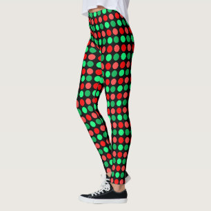 Collants à points de Noël tendance