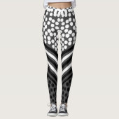 Collants à rayures à pois funky et gras (Devant)