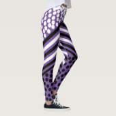 Collants à rayures à pois funky gras (Droite)