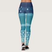 Collants à rayures et pois dans des nuances de ble (Dos)