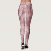 Collants à texture de fourrure douce rose (Dos)