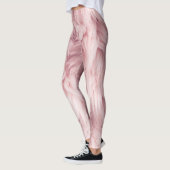 Collants à texture de fourrure douce rose (Gauche)