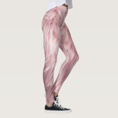 Collants à texture de fourrure douce rose (Droite)