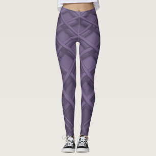 Collants à treillis violet