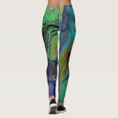 Collants abstraits 3 couleurs indécis (Dos)