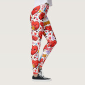 Collants abstraits Cœurs rouges d'amour (Droite)