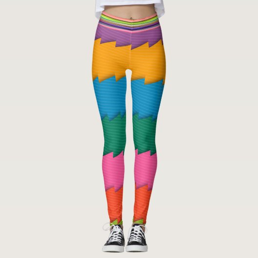 Collants Abstraits Multi-Color (Devant)