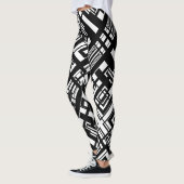 Collants abstraits noir et blanc (Gauche)