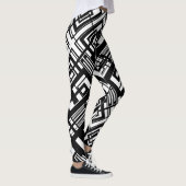 Collants abstraits noir et blanc (Droite)