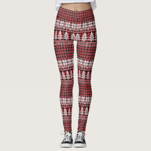 Collants Arbre Blanc et Flocon de Neige