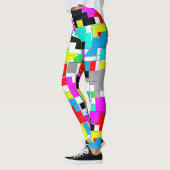 Collants audacieux à géométrie abstraite funky (Gauche)