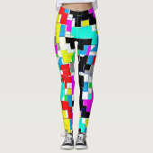 Collants audacieux à géométrie abstraite funky (Devant)