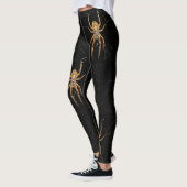 Collants avec impression d'araignée effrayante d'H (Gauche)