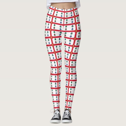 Collants avec le drapeau de Montréal, Canada (Devant)