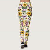 Collants avec un motif floral vibrant (Dos)