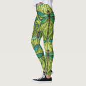 Collants avec un motif vibrant de libellule (Gauche)