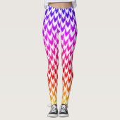 Collants blancs aux formes colorées abstraites (Devant)