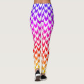 Collants blancs aux formes colorées abstraites (Dos)