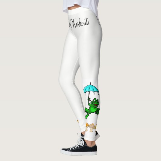 Collants blancs champignon grenouille coassement  (Gauche)