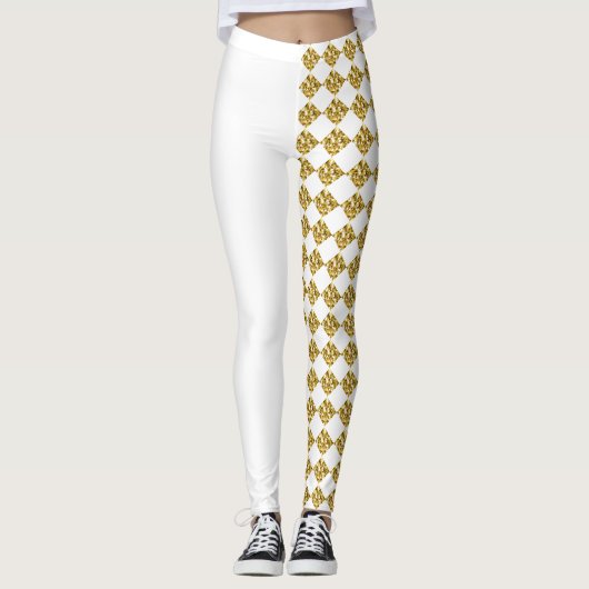 Collants blancs Gilded Illusion (Devant)