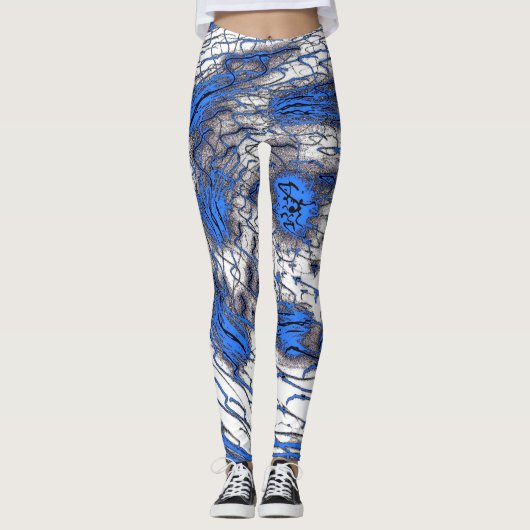 Collants Blue Fluid Motion (Devant)