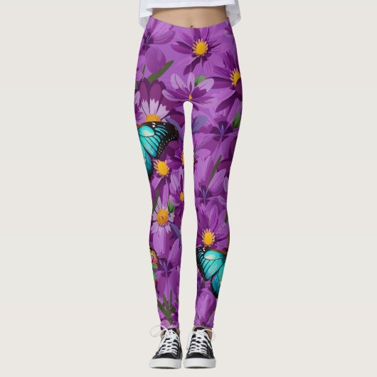 Collants "Blue Mountain Swallowtail" (Devant)
