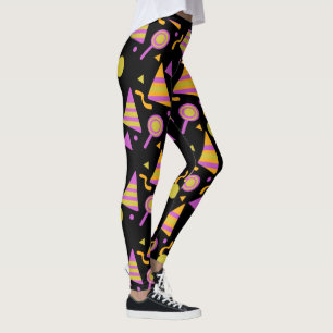 Collants brillants confettis bonbons Halloween