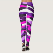 Collants camouflage violet (Dos)