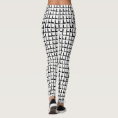 Collants Carrés Noirs et Blancs (Dos)