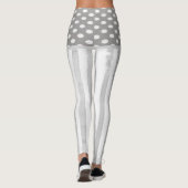 Collants Cercles Rayure Grise Blanche (Dos)