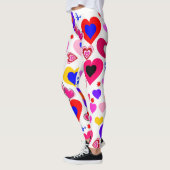Collants coeurs colorés (Gauche)