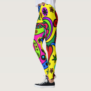 Collants colorés brillants et heureux