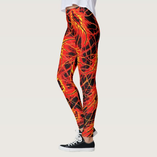 Collants Cosmic Galaxy – Art spatial néon (Gauche)