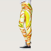 Collants Cosmic Galaxy – Motif d'art spatial néon (Gauche)