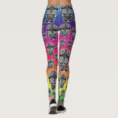 Collants Crâne de Sucre Arc-en-Ciel (Dos)