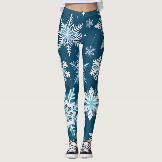 collants cristaux de flocon de neige (Devant)